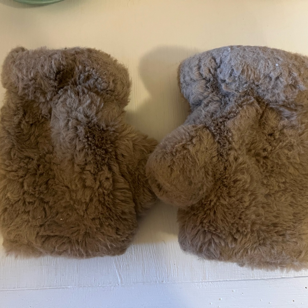 Rachel Zoe Soft Brown Mittens